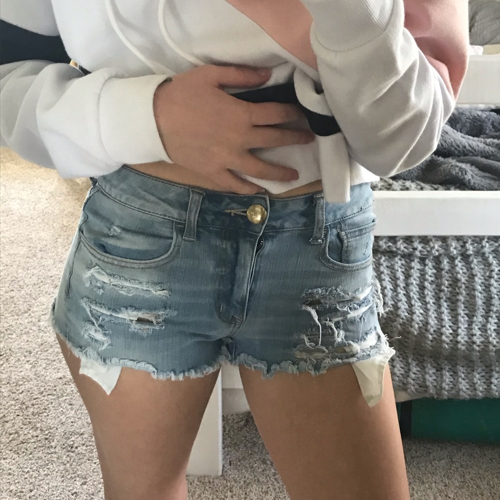 american eagle jean shorts